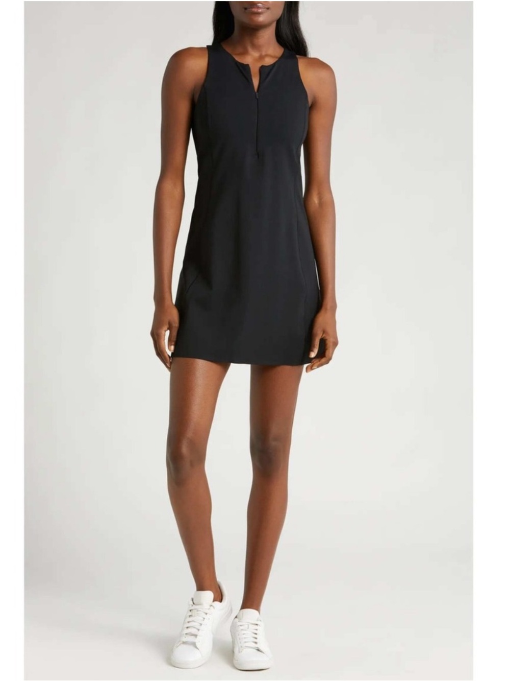 SPANX Get Moving Black Athletic Dress with zip front